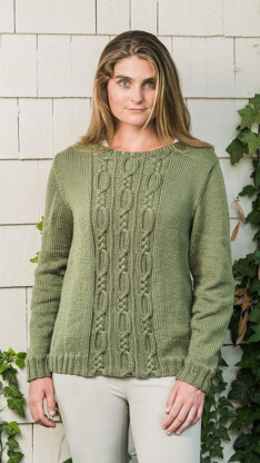 Cable Panel Pullover