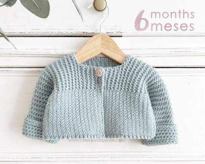 Size 6 months - ITSY-BITSY Crochet Cardigan