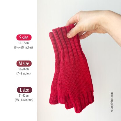 Knitted Fingerless Gloves for Woman