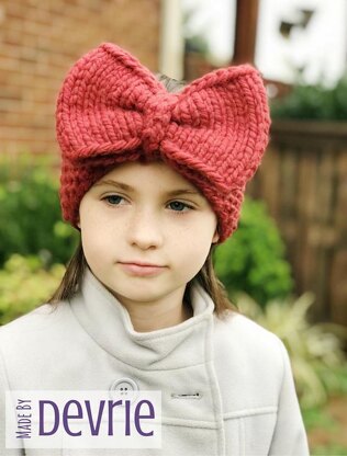 Giant Bow Ear Warmer