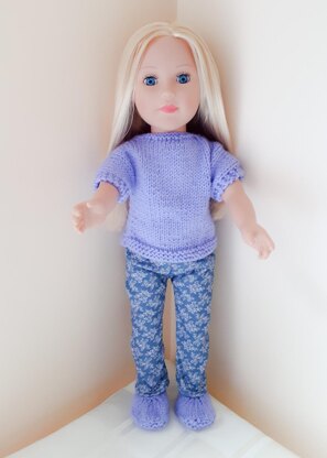 Lavender Shoes for Doll