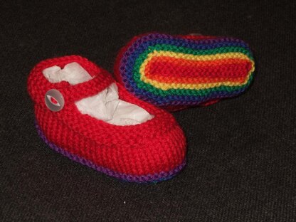 Advanced Rainbow Mary Jane Booties