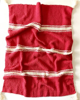 Candy Cane Baby Blanket