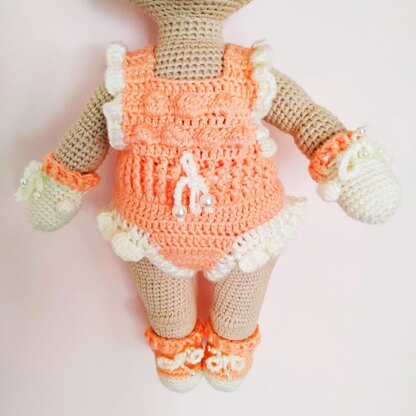 Crochet doll pattern amigurumi baby doll pattern (English, Deutsch