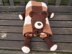 3in1 Woodland Bear Folding Baby Blanket Toy Lovey