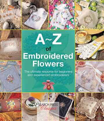 Search Press A-Z of Embroidered Flowers - 1021093 -  Leaflet