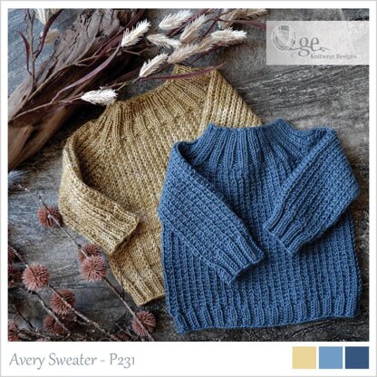 OGE Knitwear Designs P231 Avery Sweater PDF