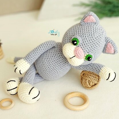 Kitty Cat Stuffed Plush Toy Crochet Pattern