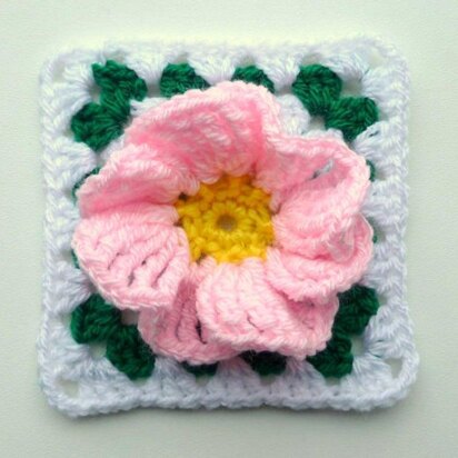 Flower in granny square (2)