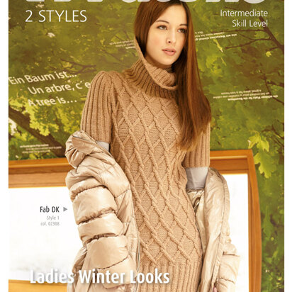 Ladies Winter Looks in Patons Fab DK - 3876 - knitting pattern