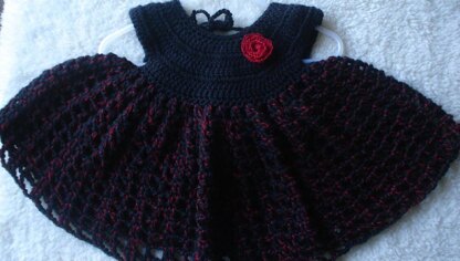 Red Rose Baby Dress