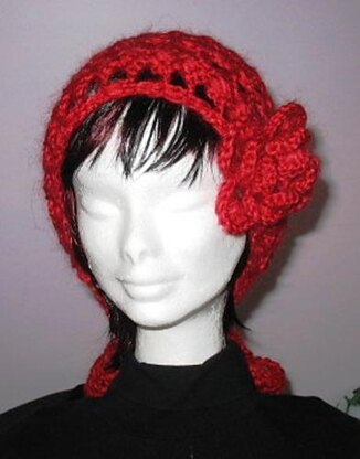 Rose Red Scarf Neckwarmer and Headband