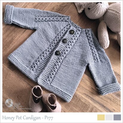 OGE Knitwear Designs P177 Honey Pot Cardigan PDF