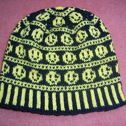 Smiley beanie - knitting pattern