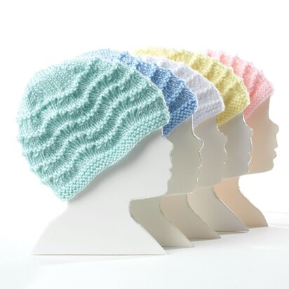 Knit Baby Hat in Bernat Softee Baby Solids - knitting pattern