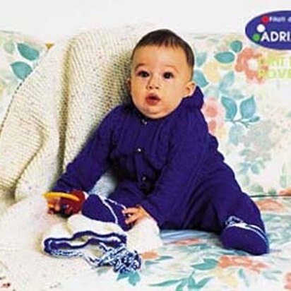 Tenderly Set, Play Rug & Bonnet and Booties in Adriafil Avantgarde and Happy - Downloadable PDF - knitting pattern