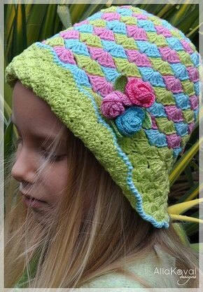 Rose Buds Hat Crochet
