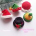 5 mini Christmas hats ornament, Santa hat, mrs. Claus hat, Snowman hat, Elf hat, Beanie hat crochet pattern, Crochet miniature hat ornament