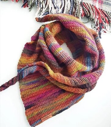 Asymmetrical Wrap Shawl