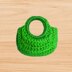 Crochet mini bag keychain