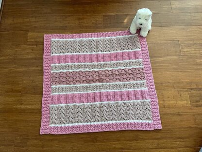 Quick and Easy Aran Weight Knitted Blanket