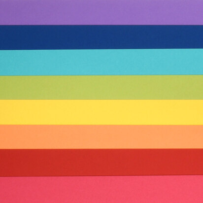 LoveCrafts Rainbow Collection Heavyweight Cardstock 100lb 8.5" x 11" 16 Pack