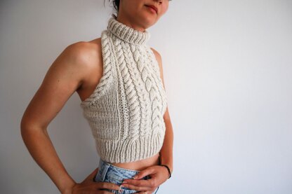 Copious Cables Halter Top