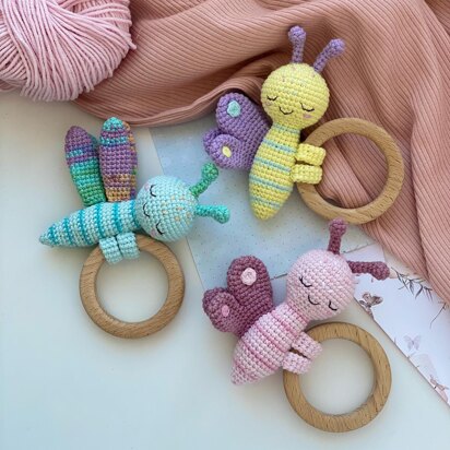 Baby Teether Butterfly and Dragonfly