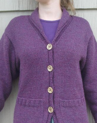 Mulberry Cardigan with Shawl Collar