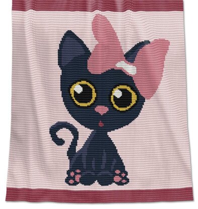 CROCHET Baby Blanket / Afghan - Meow