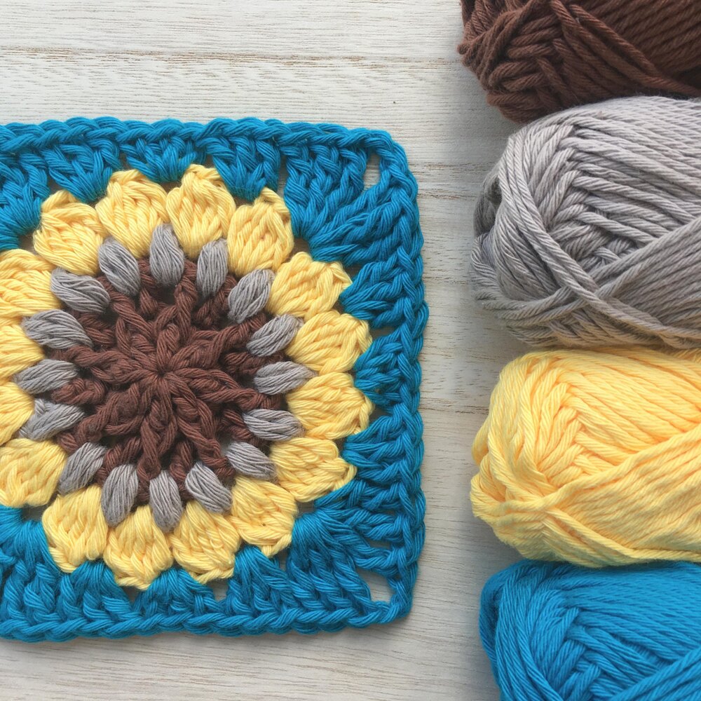 Cora Pillow & History of the Granny Square - Sunflower Cottage Crochet