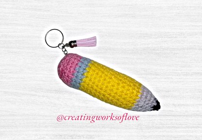 Pencil keychain