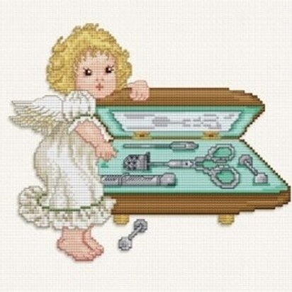 Ellen Maurer-Stroh Stitching Angel with Sewing Set - EMA004 -  Leaflet