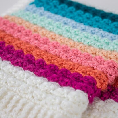 Emmy Lou Sedge Stitch Crochet Blanket