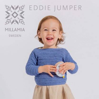 Eddie Jumper - Crochet Pattern For Babies in MillaMia Naturally Baby Soft by MillaMia