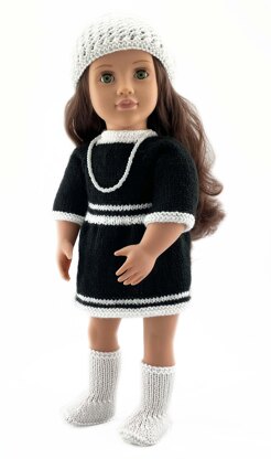 Dolls clothes knitting pattern to fit 46cm (18 inch) dolls - 19106