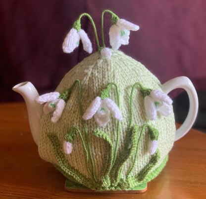 Snowdrops Flowers Tea Cosy