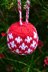 Danish Cross Christmas Bauble Knitting Pattern - Christmas Knitting Patterns