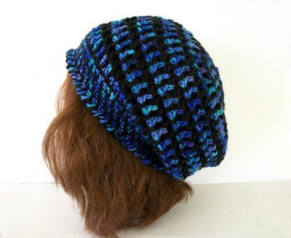 Lace Spiral Slouch hat