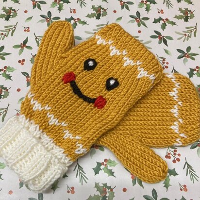 Gingerbread People Mittens