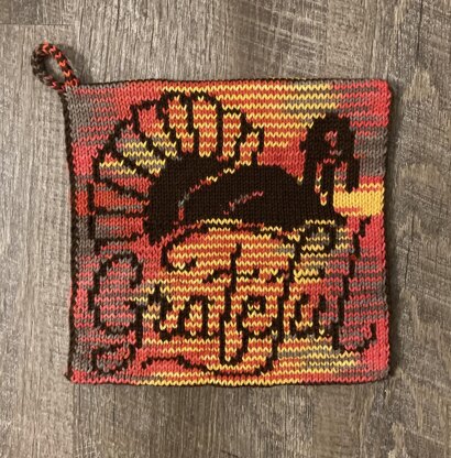 Grateful Turkey Potholder