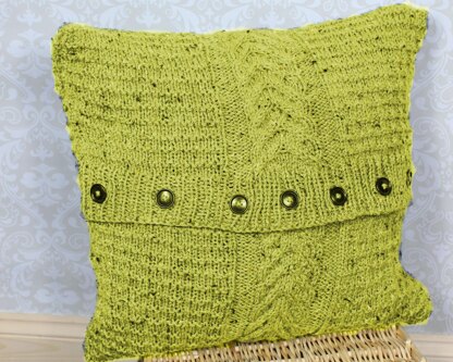 Knitting Pattern For 2 cushion covers  #268