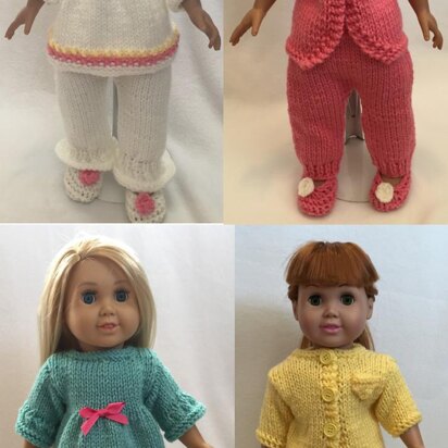 Cozy Winter Pajamas for 18-Inch Dolls, Fits Dolls Like American Girl Doll