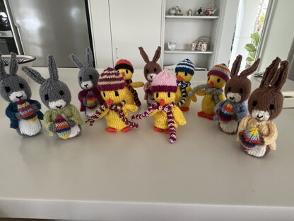 Chocolate egg cosies