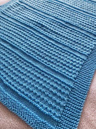 Idris Baby Blanket in Aran or DK