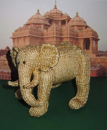 Golden Indian Elephant Toy