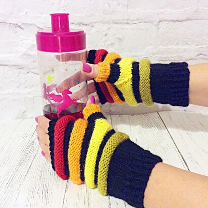 Colourful Ridged Gloves