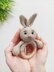 Crocht bunny baby rattle amigurrumi pattern