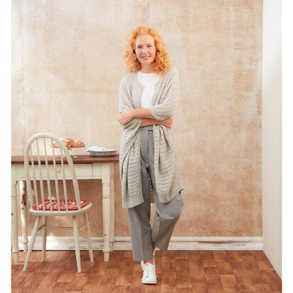 Harlow Woman's Cardigan in Schachenmayr Denim Tweed - S11181 - Downloadable PDF