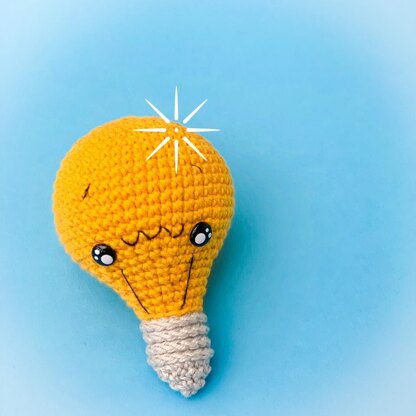 Little Spark Amigurumi Light Bulb Crochet pattern by Lex in Stitches